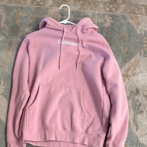 Glossier Blush Pink Hoodie